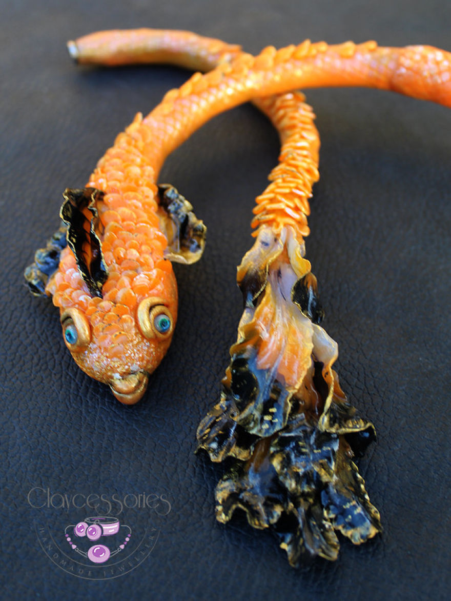 Mysterious Fishes From Polymer Clay