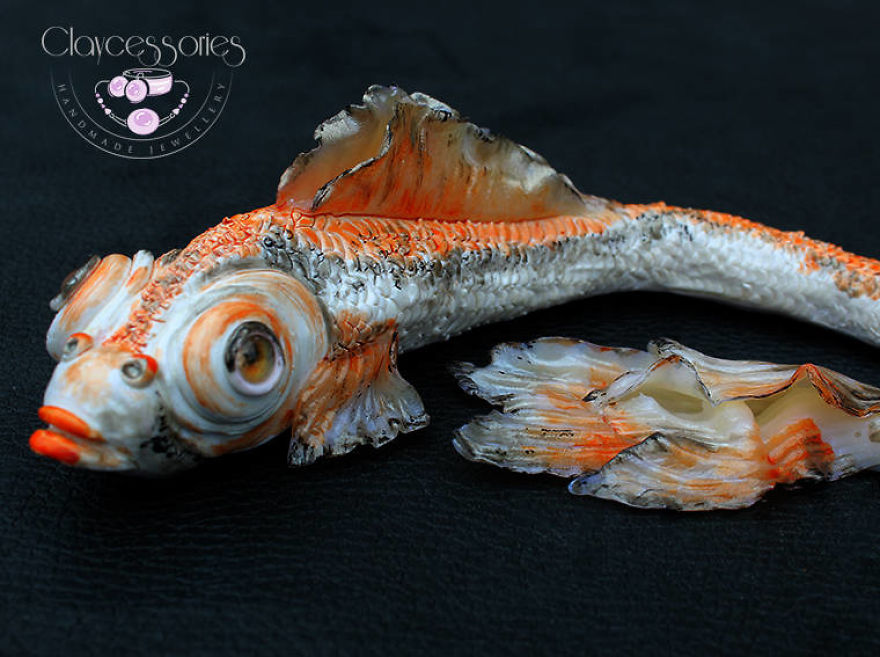 Mysterious Fishes From Polymer Clay