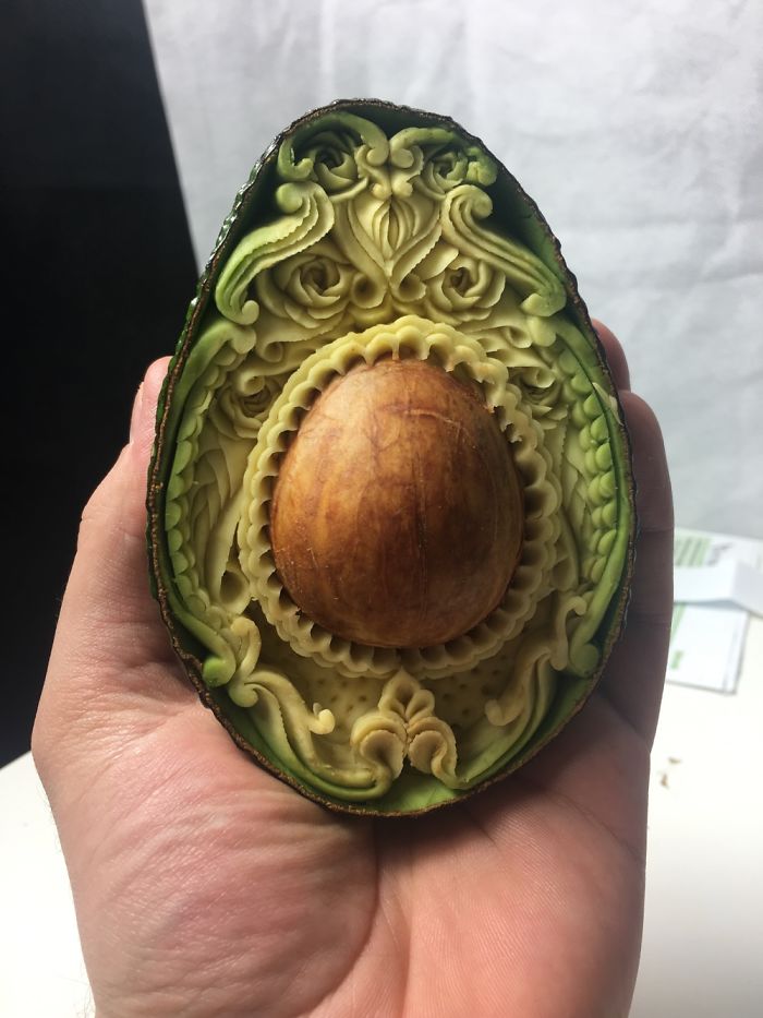 This Avocado Took Me Only 1 Hour To Hand-Carve