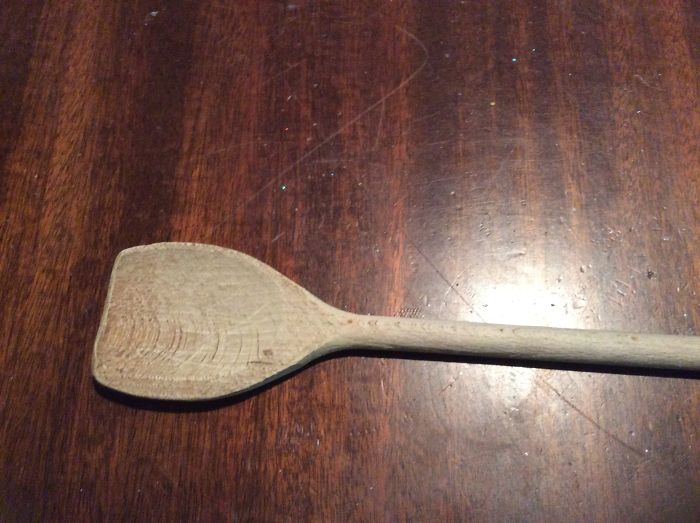 My Favourite Wooden Spoon After Many Years Of Cooking