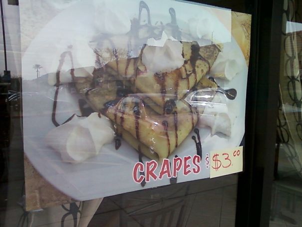 The "crapes" From This Fancy French Restaurant
