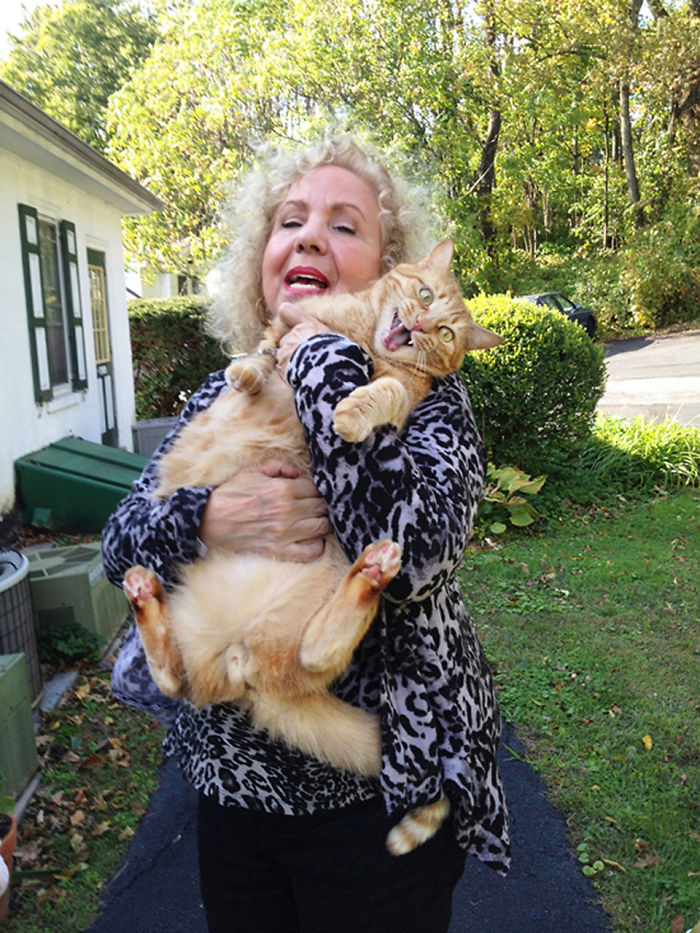 My Mother And Her Cat Hugo