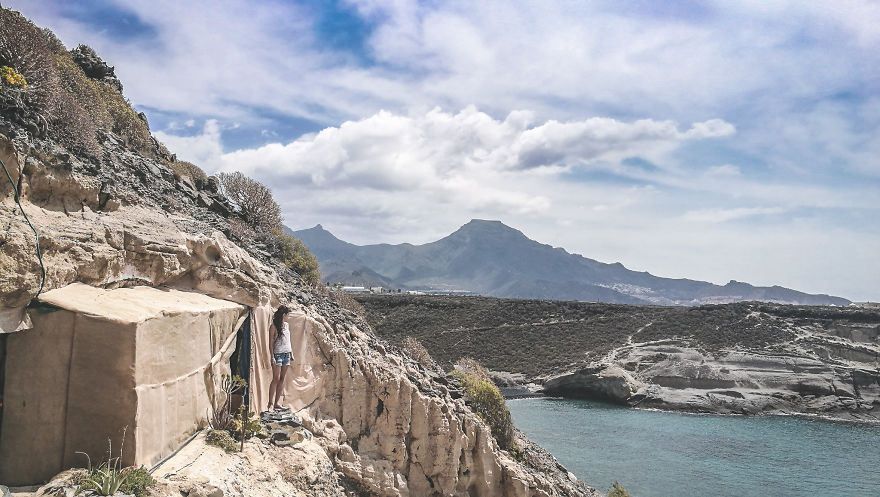 This Guy Lives Completely Off The Grid In A Cave On An Beautiful Island