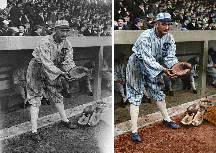 I Restored And Colorized Century-Old Photos From Major League Baseball