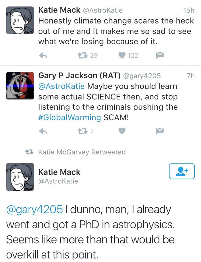 Twitter User Tells Woman With PHD In Astrophysics That She Needs To Learn Some Science