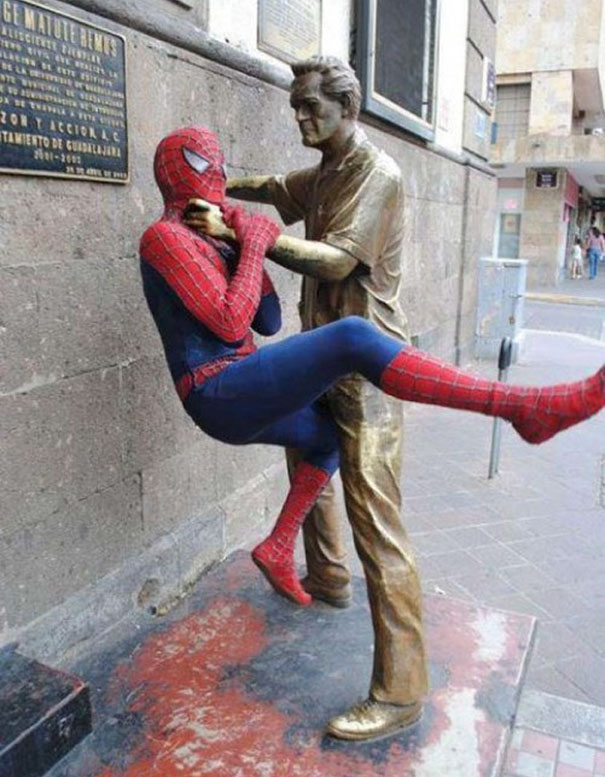 The Statues In My City Aren't Fond Of Spiders