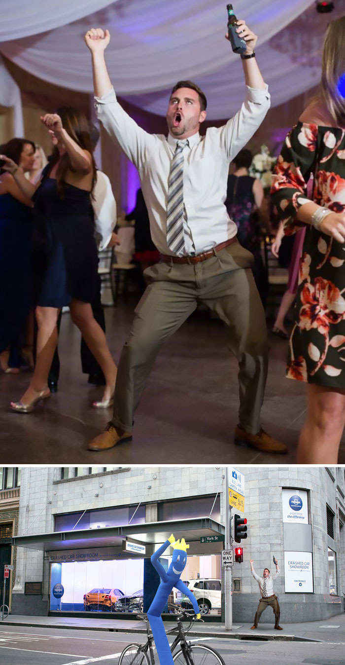 This Man Dancing At A Wedding
