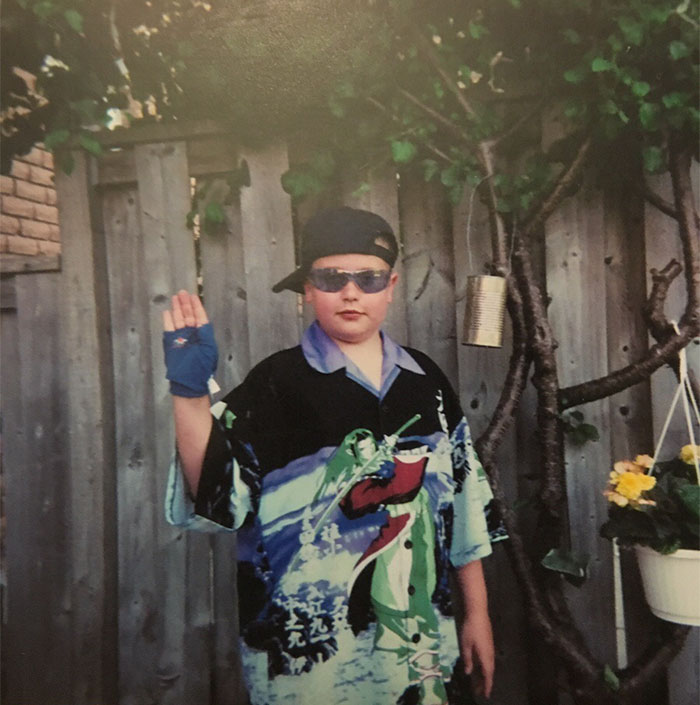 My Friend When He Was Younger. Unfortunately He's Lost His Sense Of Style Since Then