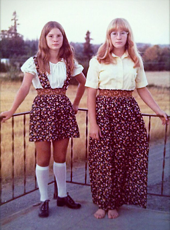 My Sister And I Looking Hot In The 70's. I'm Headed To Woodstock... She's Off To Oktobetfest!