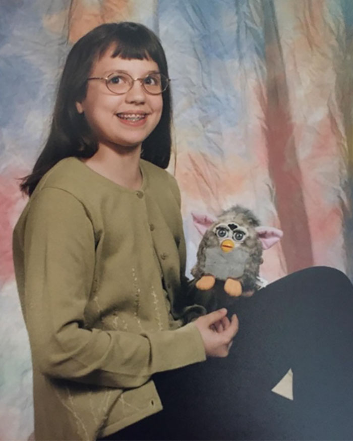 I Insisted That My Furby Be In My Sixth Grade School Picture With Me