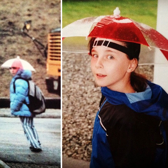 I Used To Wear An Umbrella Hat To School Every Rainy Day In 4th Grade