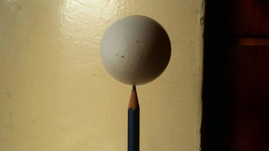 Balance Egg On Pencil