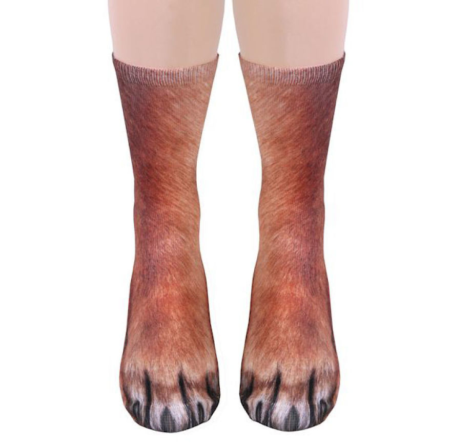 Realistic Animal Socks Will Make You Look Like You Have Animal Paws