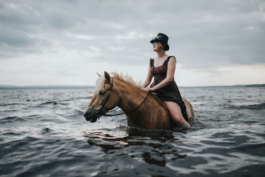 Steampunk With Maddie The Lake Loving Horse