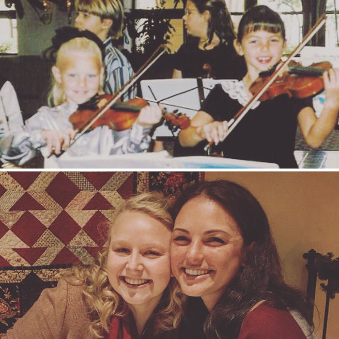 My Daughter And Her Oldest Friend Erica! Then And Now. Both Are Amazing Adults