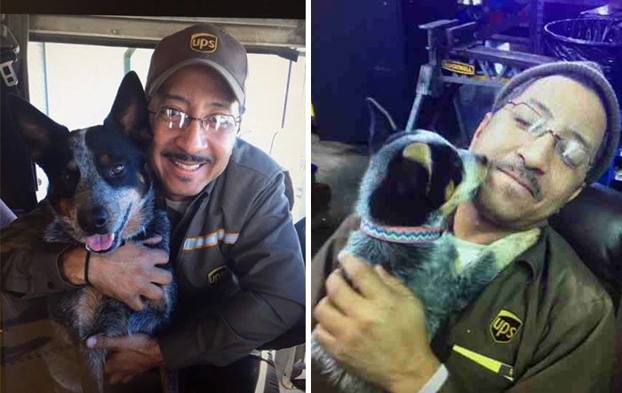 UPS Driver Is Caught Taking Selfies With Dogs