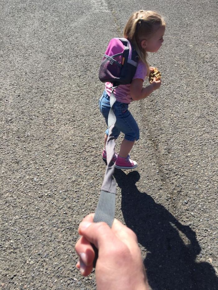 Dad's Explanation Why He Puts His Toddler On A Leash Goes Viral, And He Has A Point
