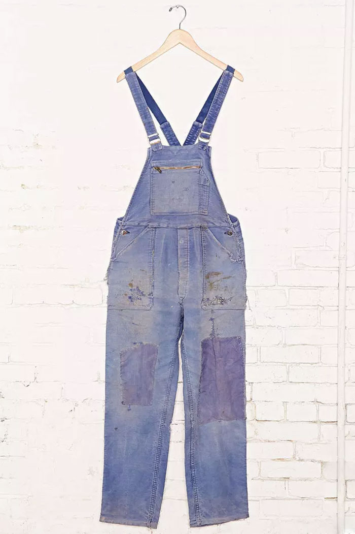 Stained, Ripped, "vintage" Overalls