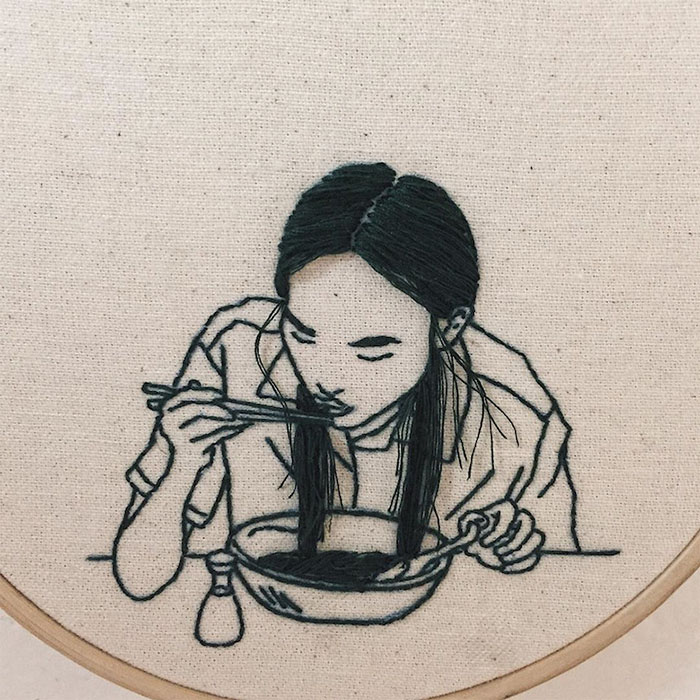 Beautiful 3D Embroidery Art That "Leaps Off The Page" By Sheena Liam