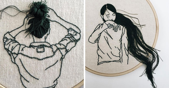 Beautiful 3D Embroidery Art That “Leaps Off The Page” By Sheena Liam