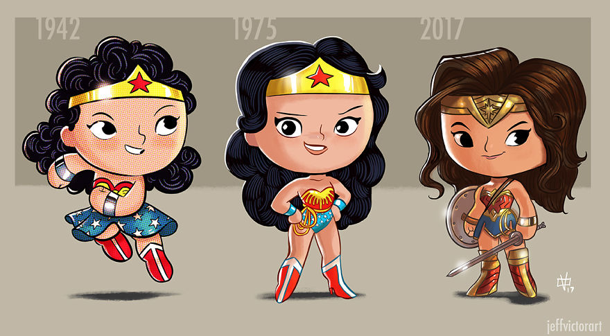 Evolution Of Wonder Woman