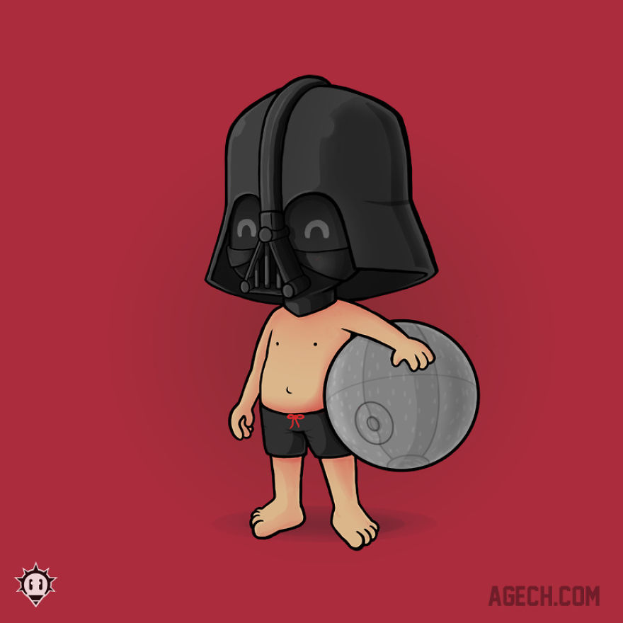 Little Vader Goes To The Sunny Side