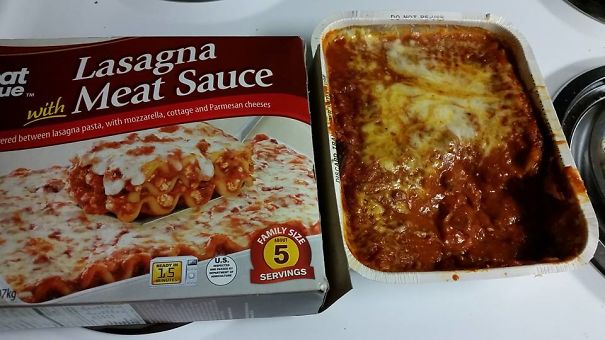 This Lasagna Was Missing Half The Cheese.