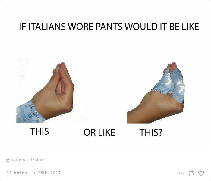 Italians Wearing Pants