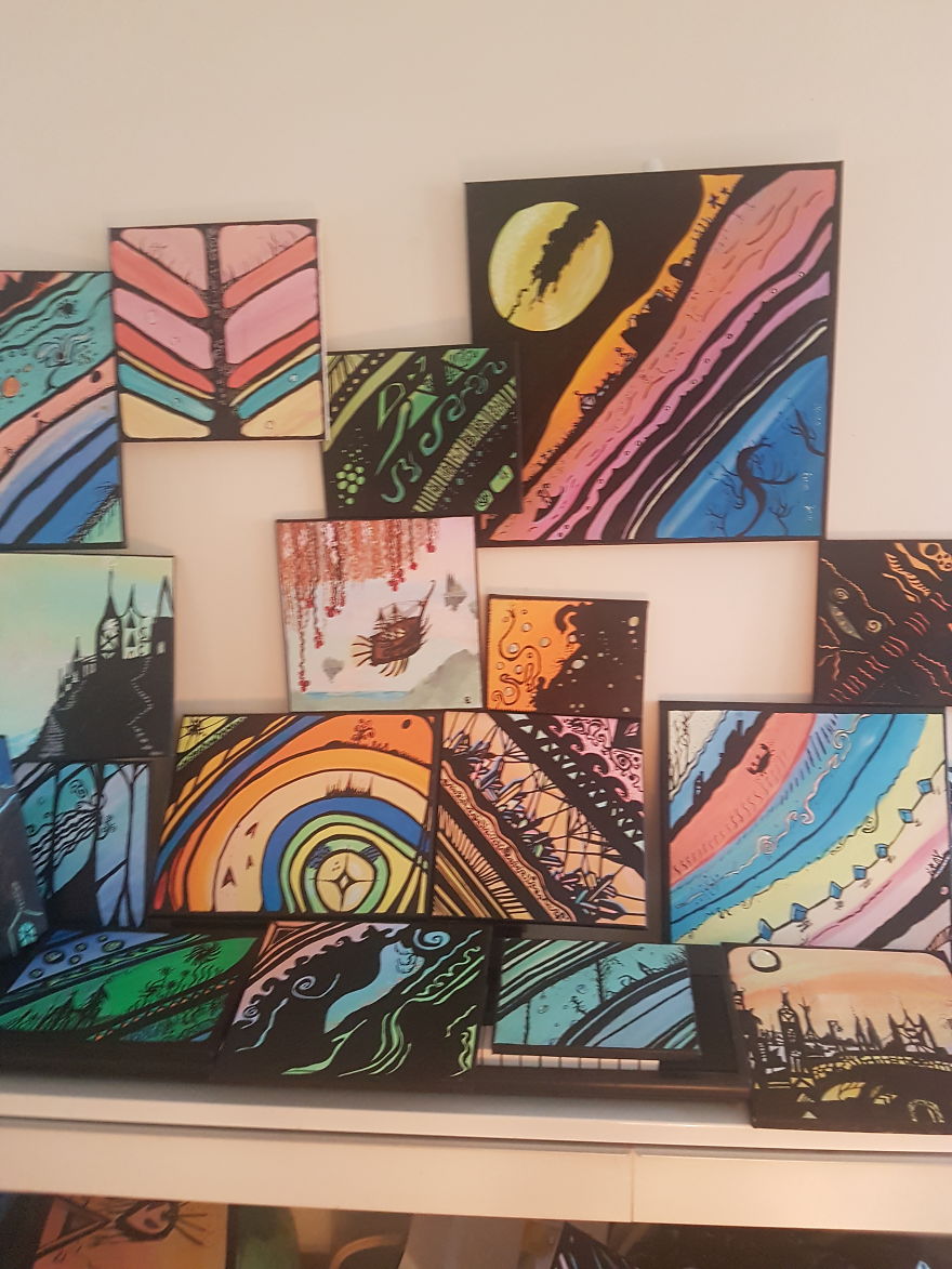 Art Made With A Focus On Vivid Dream Colours.