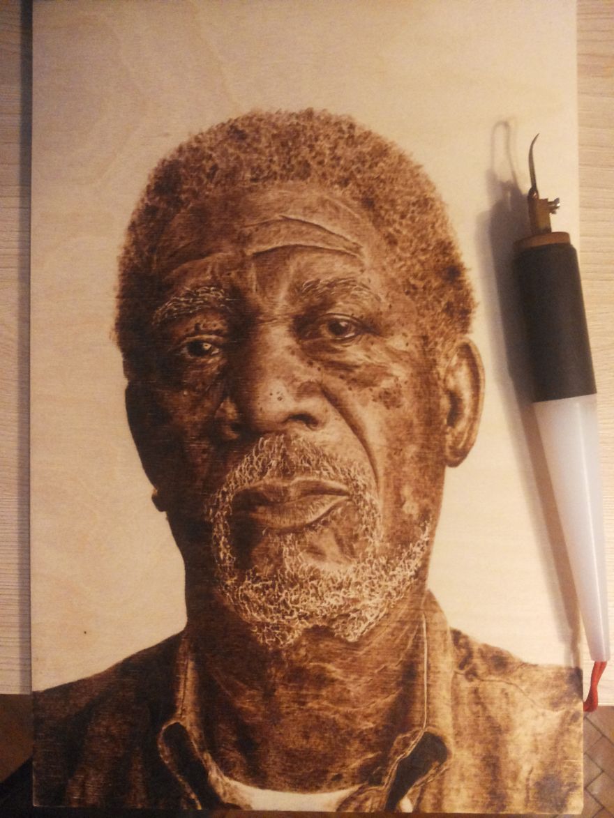 Woodburning, Pyrography Portraits