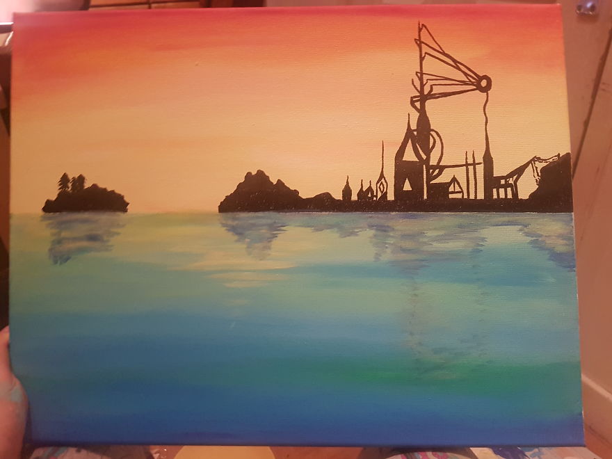 Art Made With A Focus On Vivid Dream Colours.