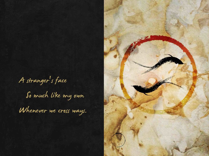 Haiku Paintings; A Strong Imprint Through A Single Stroke.