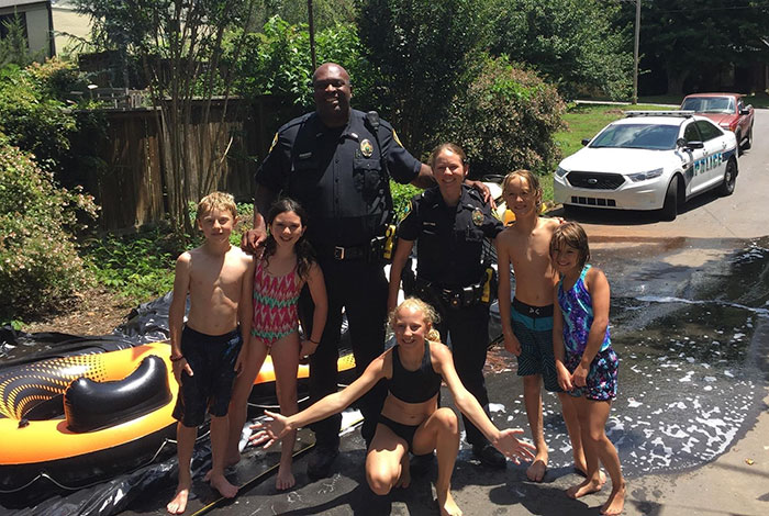 Neighbour Calls Police To Shut Down This Illegal Slip'N Slide, But Things Don't Go As Planned