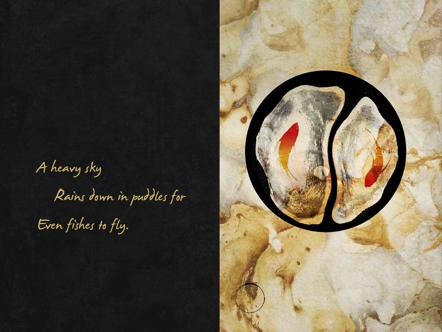 Haiku Paintings; A Strong Imprint Through A Single Stroke.