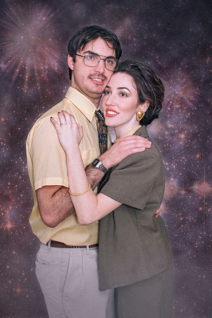 We Got Engaged And Took Some 80s Photos