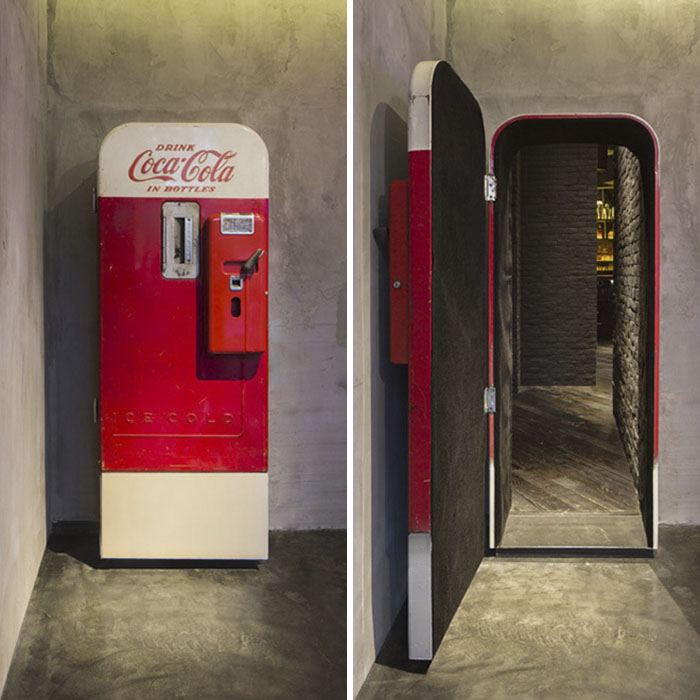 A Bar Hidden Behind An Old Coca-Cola Machine In Shanghai