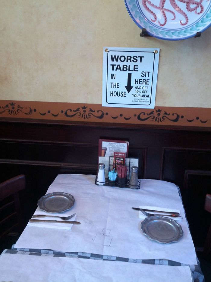 Went To This Restaurant Today. I Appreciated Their Honesty