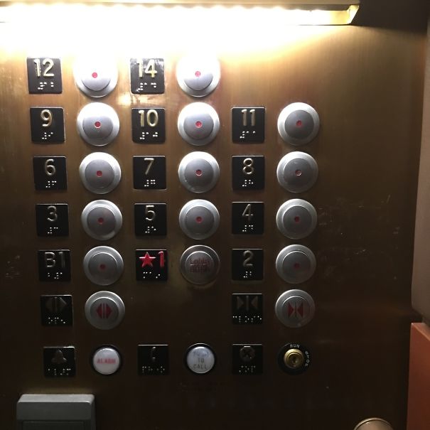 The Numbering In My Hotel's Elevator