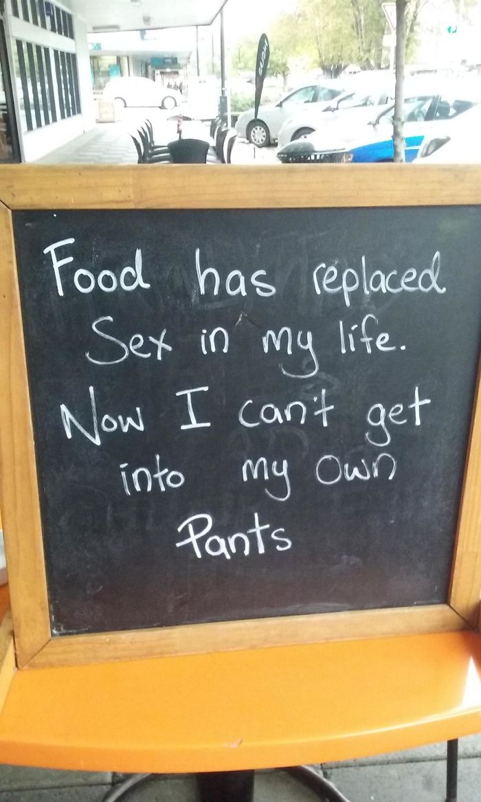 I Saw This Great Sign Outside A Cafe