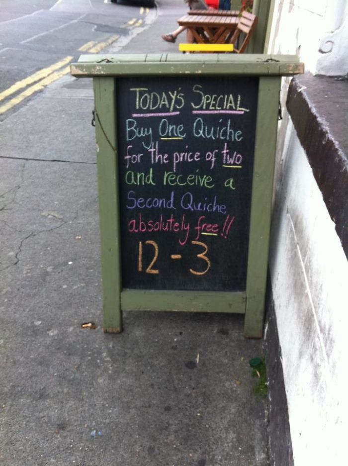 What A Great Special At This Cafe