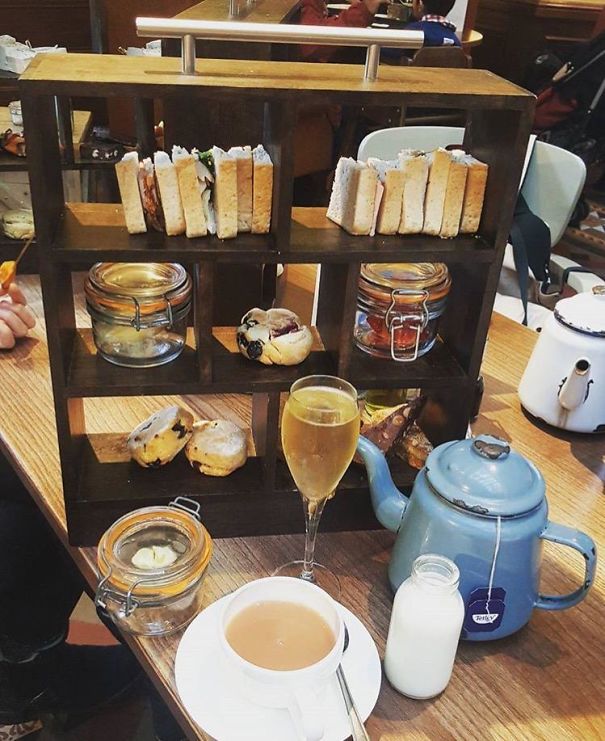 Afternoon Tea In A Bookcase