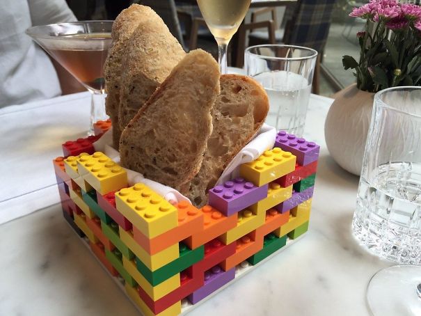 Fresh French Bread Served In The Finest Danish Toy Blocks