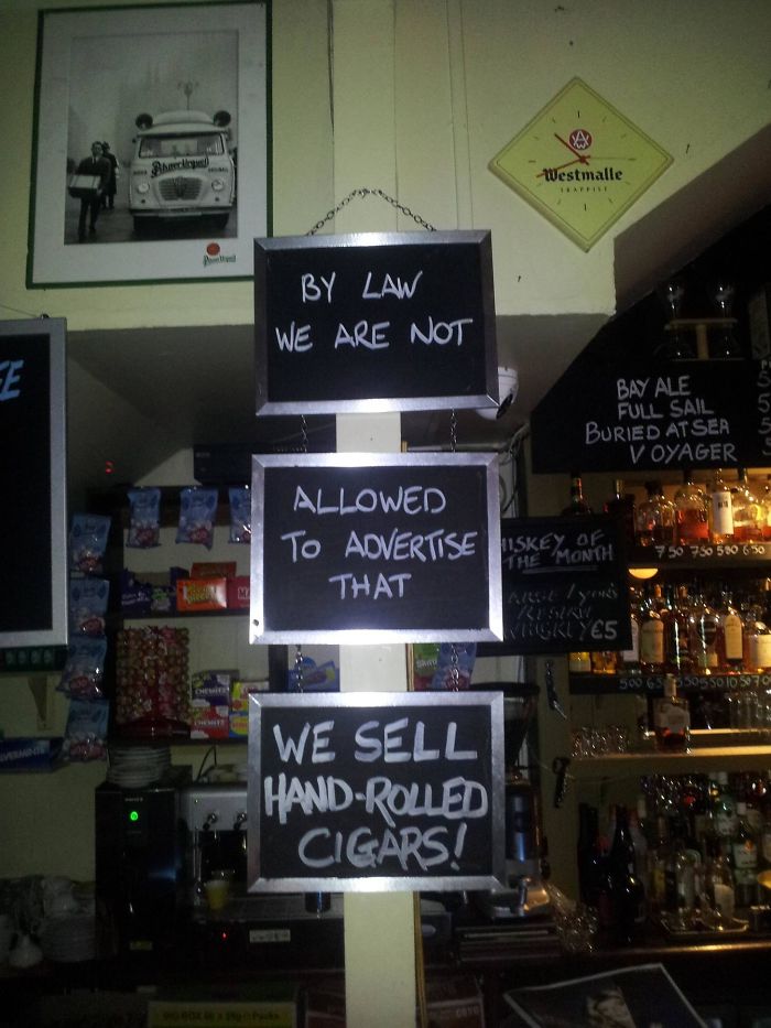 I Saw This Clever Sign In A Pub In Dublin, Ireland