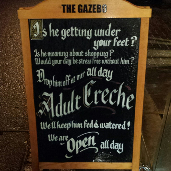 Found This Sign Outside Of A Pub The Other Night
