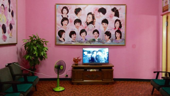 Beauty Salon Waiting Area In North Korea