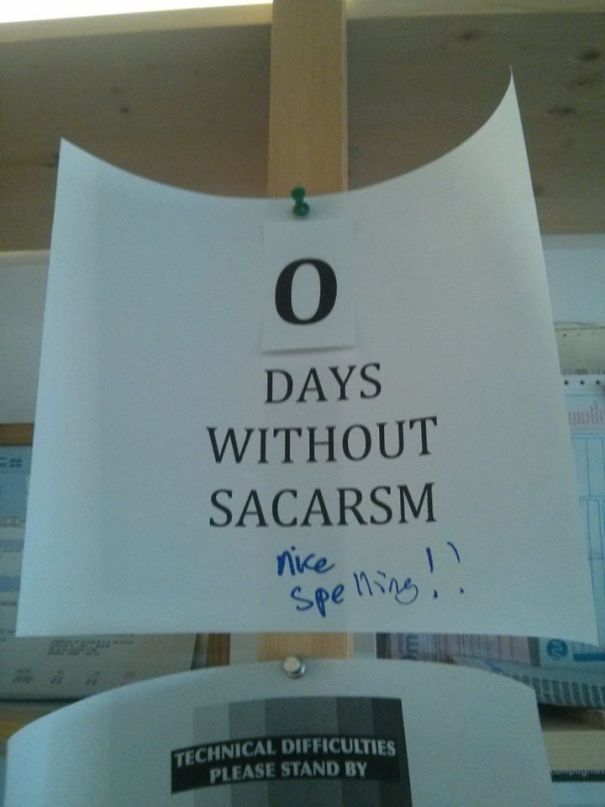 Sacarsm At The Office