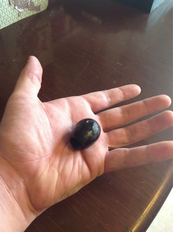 Gigantic Olive Came From A Can Of Normal Ones