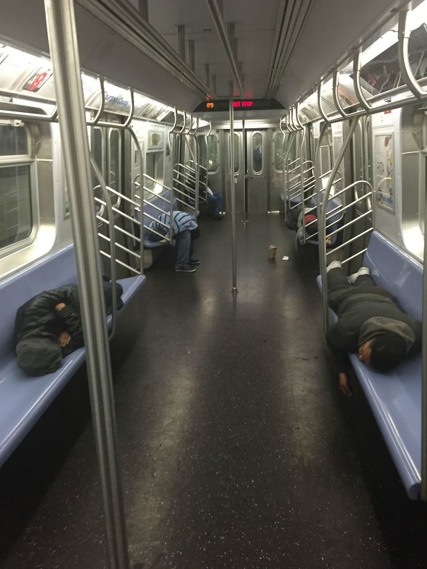 Girlfriend Sent Me This From The M Train This Morning. Monday Mornings Are Rough