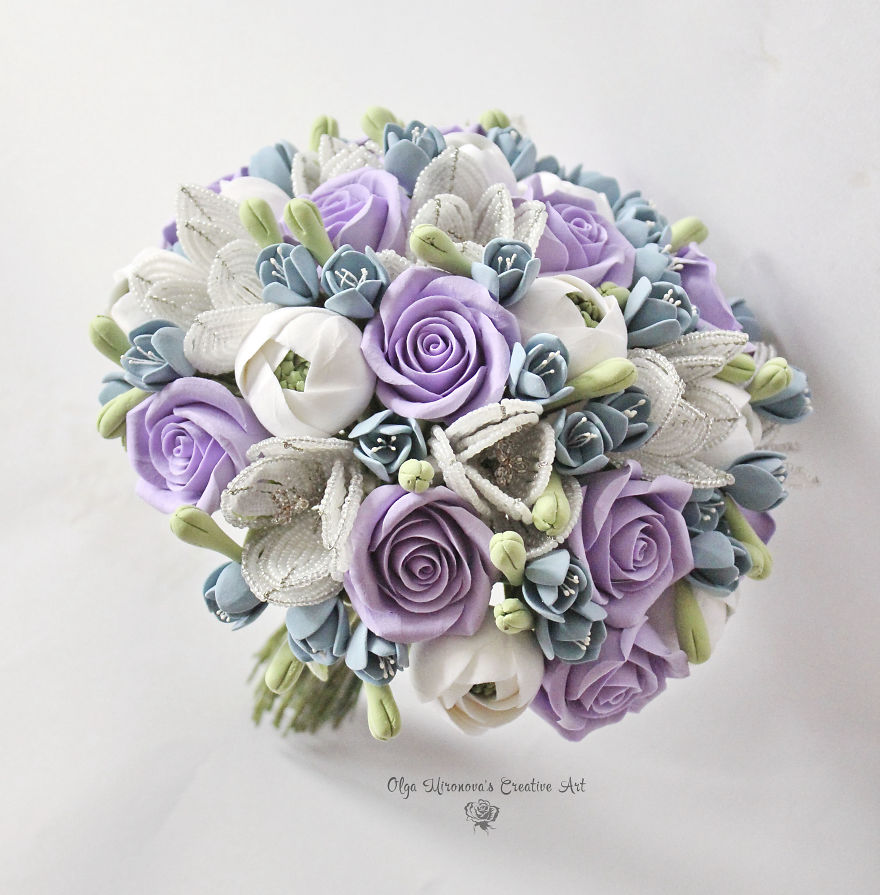 I Make Clay Bouquets That Brides Can Keep Forever