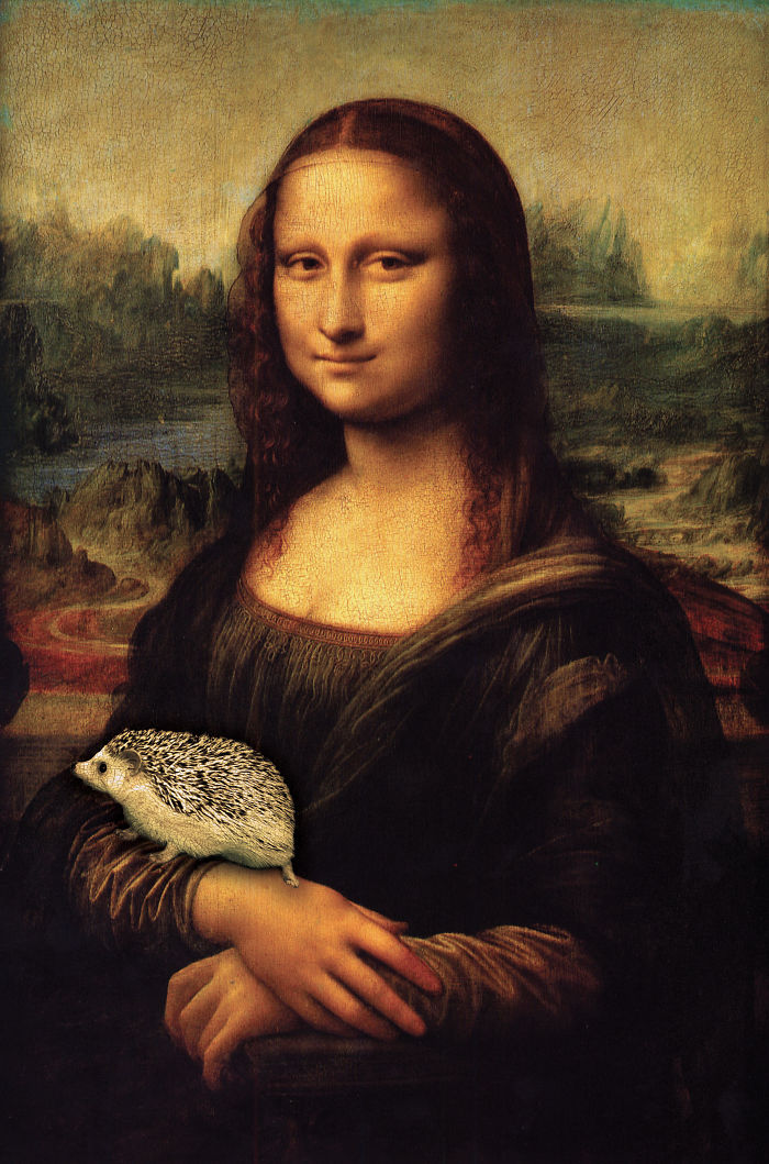Mona Lisa With Hedgehog
